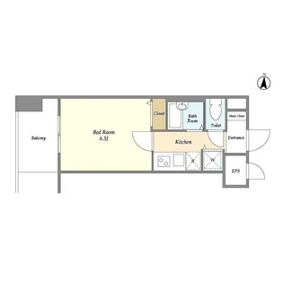 アクシーズタワー川口栄町Ⅰ【11階】の間取り