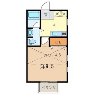 カーサ ポンテ【201号室号室】の間取り