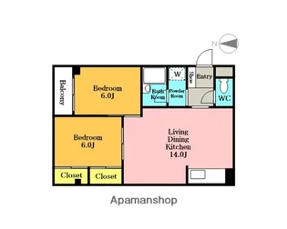 アザミハイツ【301号室】の間取り