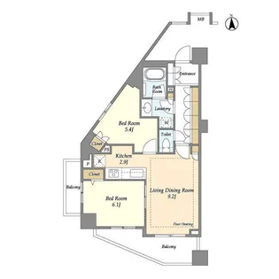 ブランズ川口本町【4階】の間取り