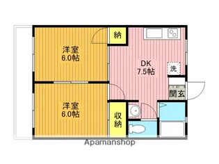 メゾン望月【201号室】の間取り