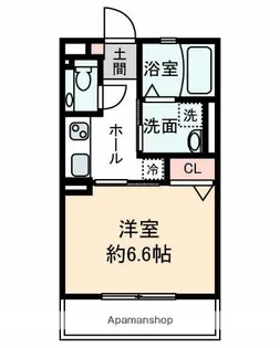 LA TELLE Ⅲ【203号室】の間取り