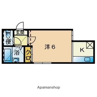アイコート鳩ケ谷【201号室】の間取り