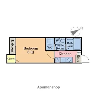 ヴィラート川口坂下【1階】の間取り