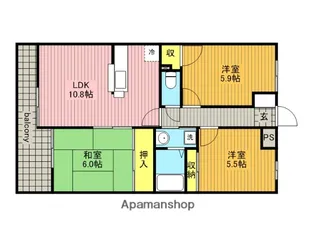 ソレイユモトニ【1階】の間取り