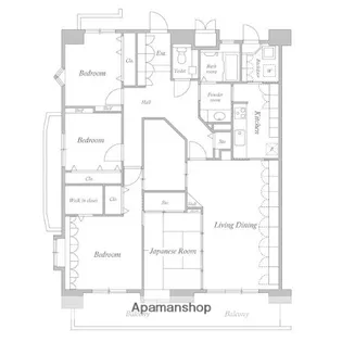 ルクレ川口イースト【11階】の間取り