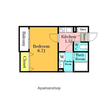 HATOGAYA BASE【2階】の間取り