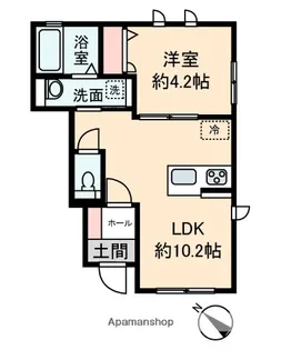 ウィステリア【101号室】の間取り