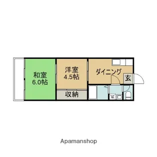 ファミール牛川【102号室】の間取り