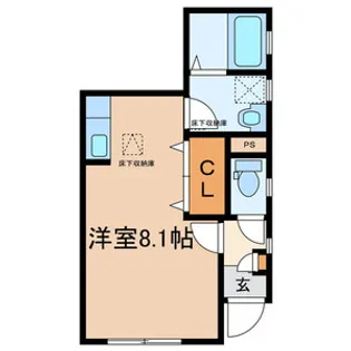 LEFKO PERISTERI(レフコペリステリ)【102号室号室】の間取り