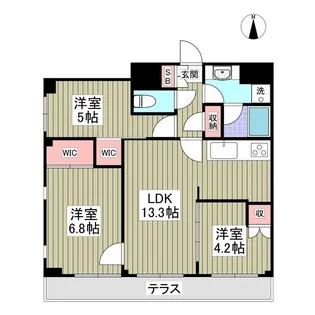 IGARDEN川口【1階】の間取り