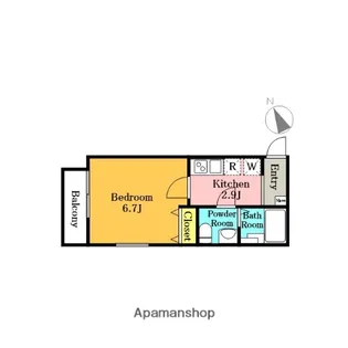 APILA【205号室】の間取り