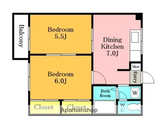 エステートピアパーク【202号室】の間取り