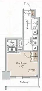 オープンブルーム川口【8階】の間取り