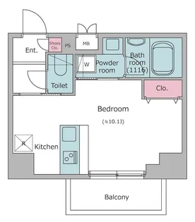 ケリア川口【2階】の間取り