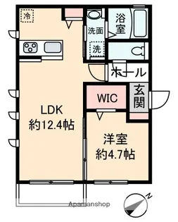 シャルムⅤ【1階】の間取り