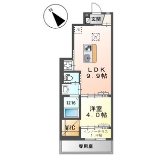 グリーンヒル【1階】の間取り