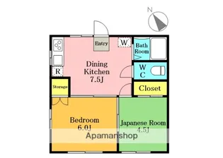 サマックス・リリィハイツA棟【203号室】の間取り