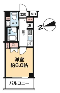 AZEST川口【509号室号室】の間取り