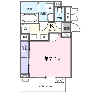 リビオコート【2階】の間取り