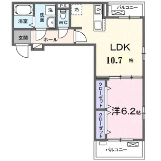 リビオコート【3階】の間取り