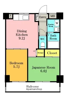 オリーブ【4階】の間取り