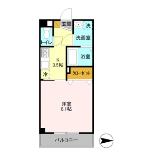 ハイムフローラ【4階】の間取り