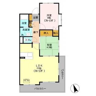 リヴィエール Ⅰ【5階】の間取り
