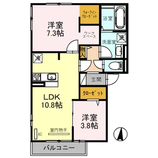 VIVACE【2階】の間取り
