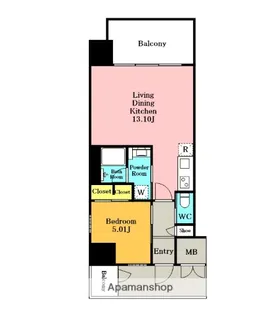 プレジオ川口【6階】の間取り