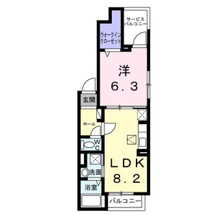 アーバンメゾン【1階】の間取り