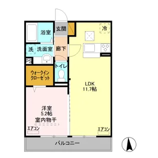 アイピジョン【1階】の間取り
