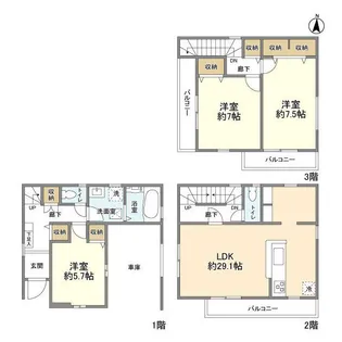 埼玉県川口市大字辻【一戸建】の間取り