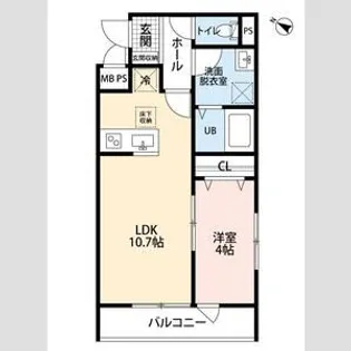リーブルファイン川口辻Ⅰ【1階】の間取り