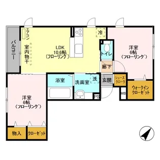 BIENESTAR【3階】の間取り