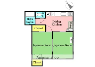 大誠ハイツ【102号室】の間取り