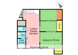 大誠ハイツ【101号室】の間取り