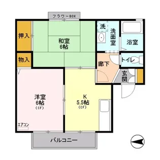 セジュールエメロード【1階】の間取り