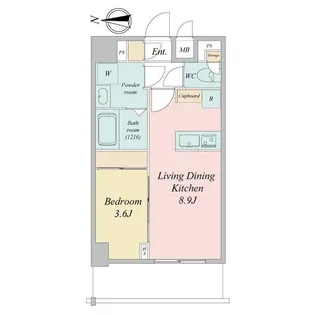 LIME RESIDENCE KAWAGUCHI EAST【0713号室】の間取り