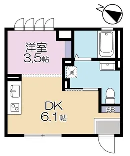 PASSERO JAVA(パッセロジャバ)【1階】の間取り