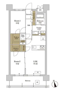 RJRプレシア川口【6階】の間取り