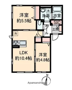 ラピスラズリ【301号室】の間取り