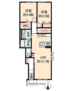 HALE LINO【101号室】の間取り