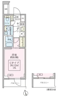アイル グランデ川口【107号室号室】の間取り