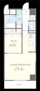 BELAIR川口元郷【4階】の間取り