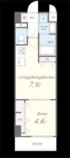 BELAIR川口元郷【504号室】の間取り