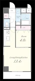 BELAIR川口元郷【702号室】の間取り