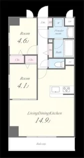 BELAIR川口元郷【501号室】の間取り