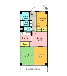 ハイラーク川口【209号室】の間取り
