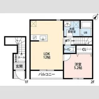 リーブルファイン川口東本郷【2階】の間取り